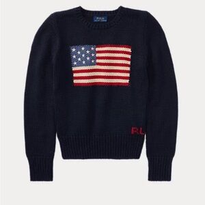 Girls Ralph Lauren American Flag Sweater
